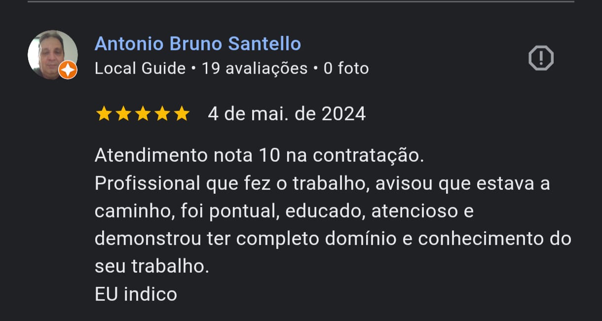 Avaliação Google